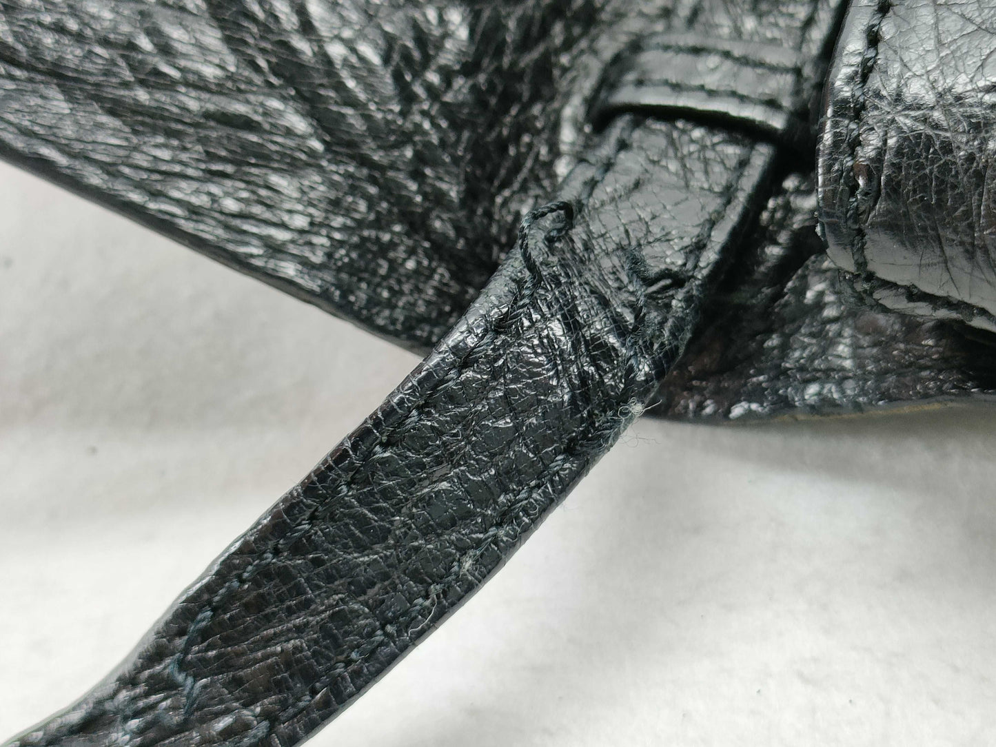 CELINE CELINE Ostrich Shoulder Bag Shoulder Bag