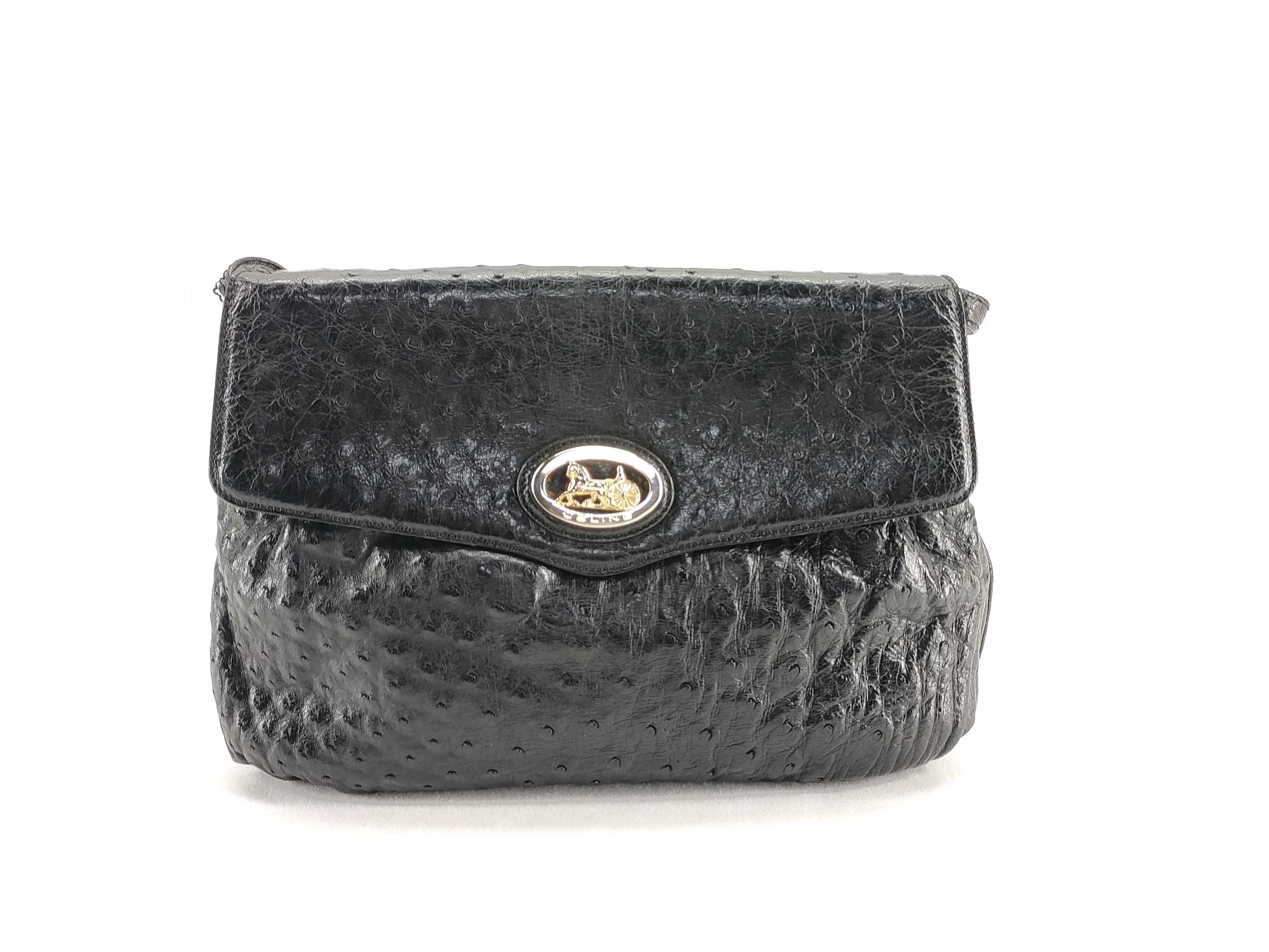 CELINE CELINE Ostrich Shoulder Bag Shoulder Bag