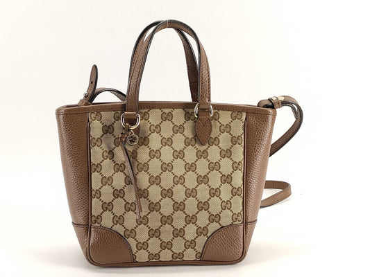 GUCCI GG Canvas 2-way Handbag 449241 Tote Bag