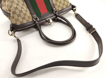 GUCCI GG Canvas GUCCI Sherry Boston 2-way Boston Bag