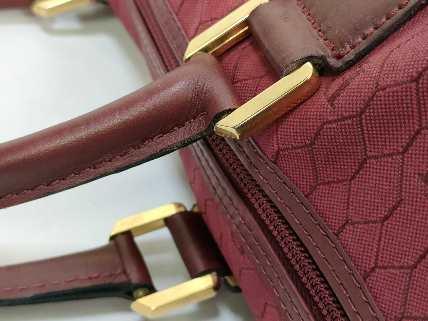 Dior Christian Dior Honeycomb Canvas Boston Bag Archive 90s Boston Bag