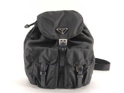 PRADA Tessuto Nylon Backpack in Black