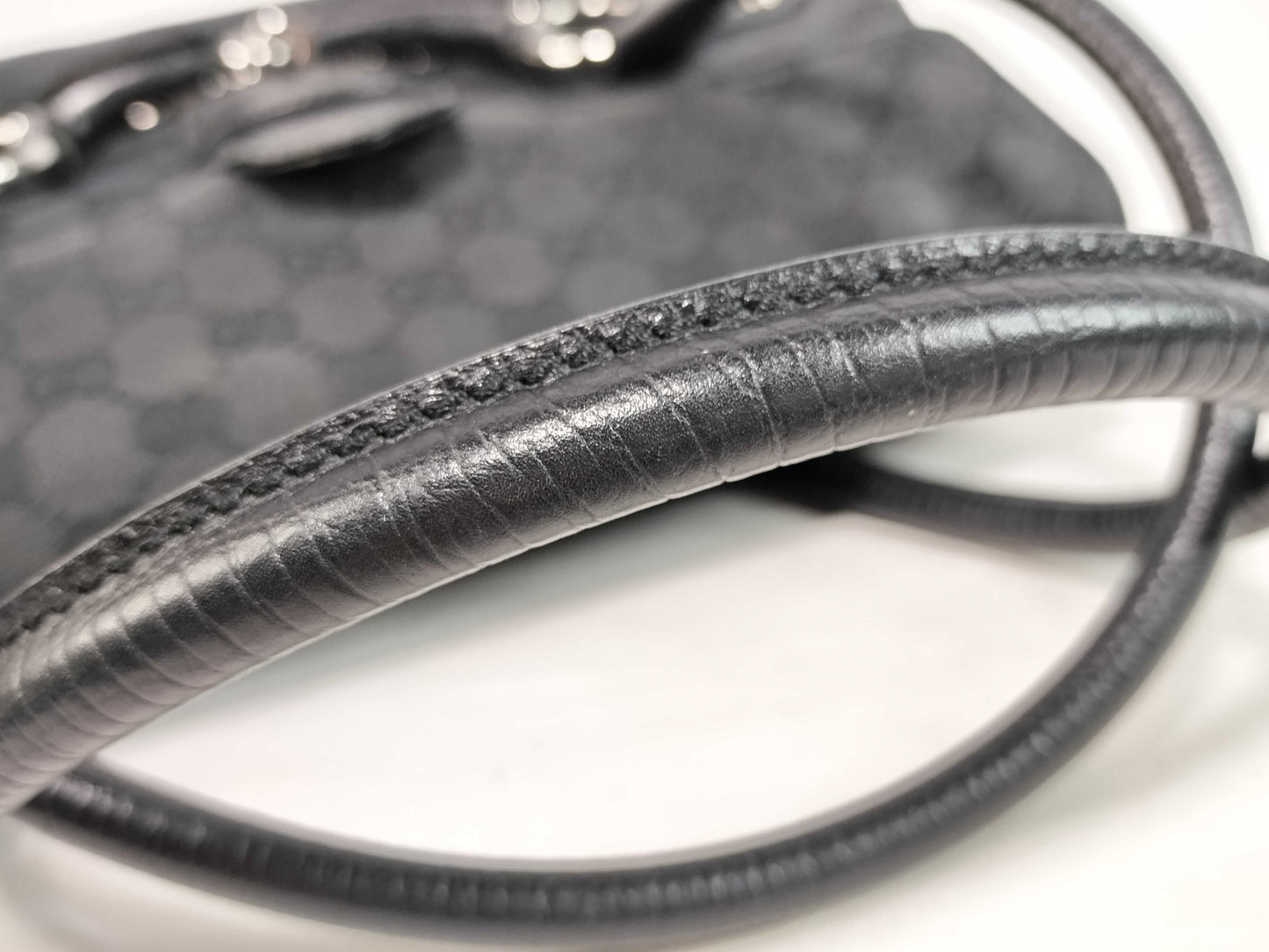 GUCCI GG Canvas Horsebit Tote Bag Handbag