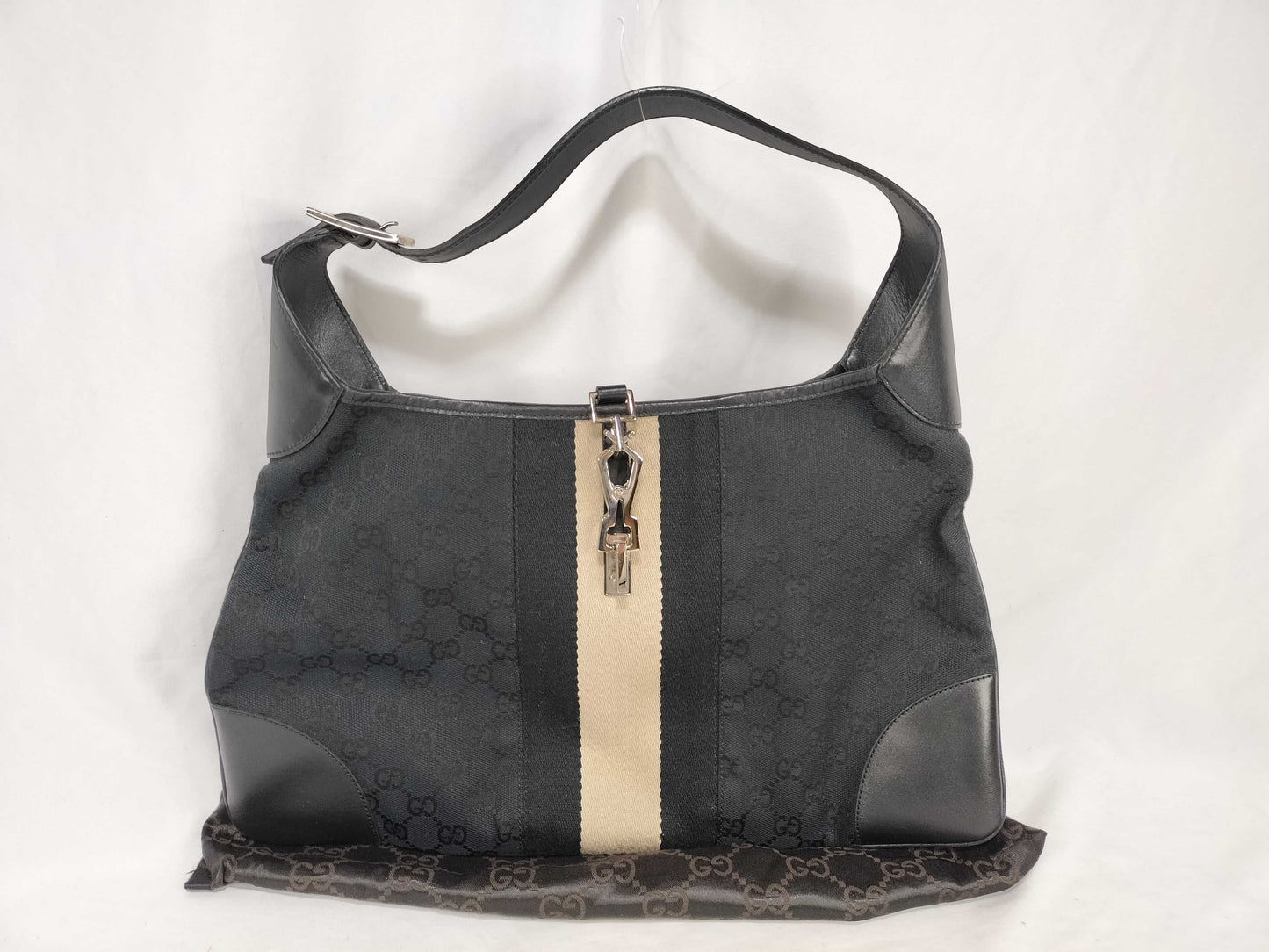 GUCCI Jackie Shoulder Bag in GG Canvas