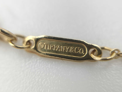 Tiffany & Co. T Smile Mini YG Au750 2.3g Necklace 