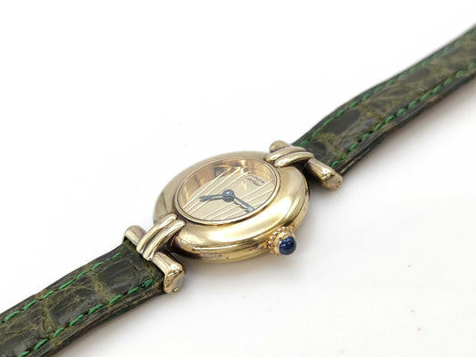 Cartier Must Vermeil 011591 590002 Quartz Women's Watch