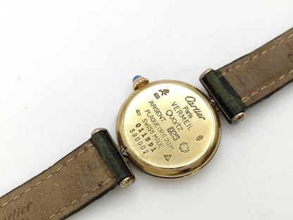 Cartier Must Vermeil 011591 590002 Quartz Women's Watch