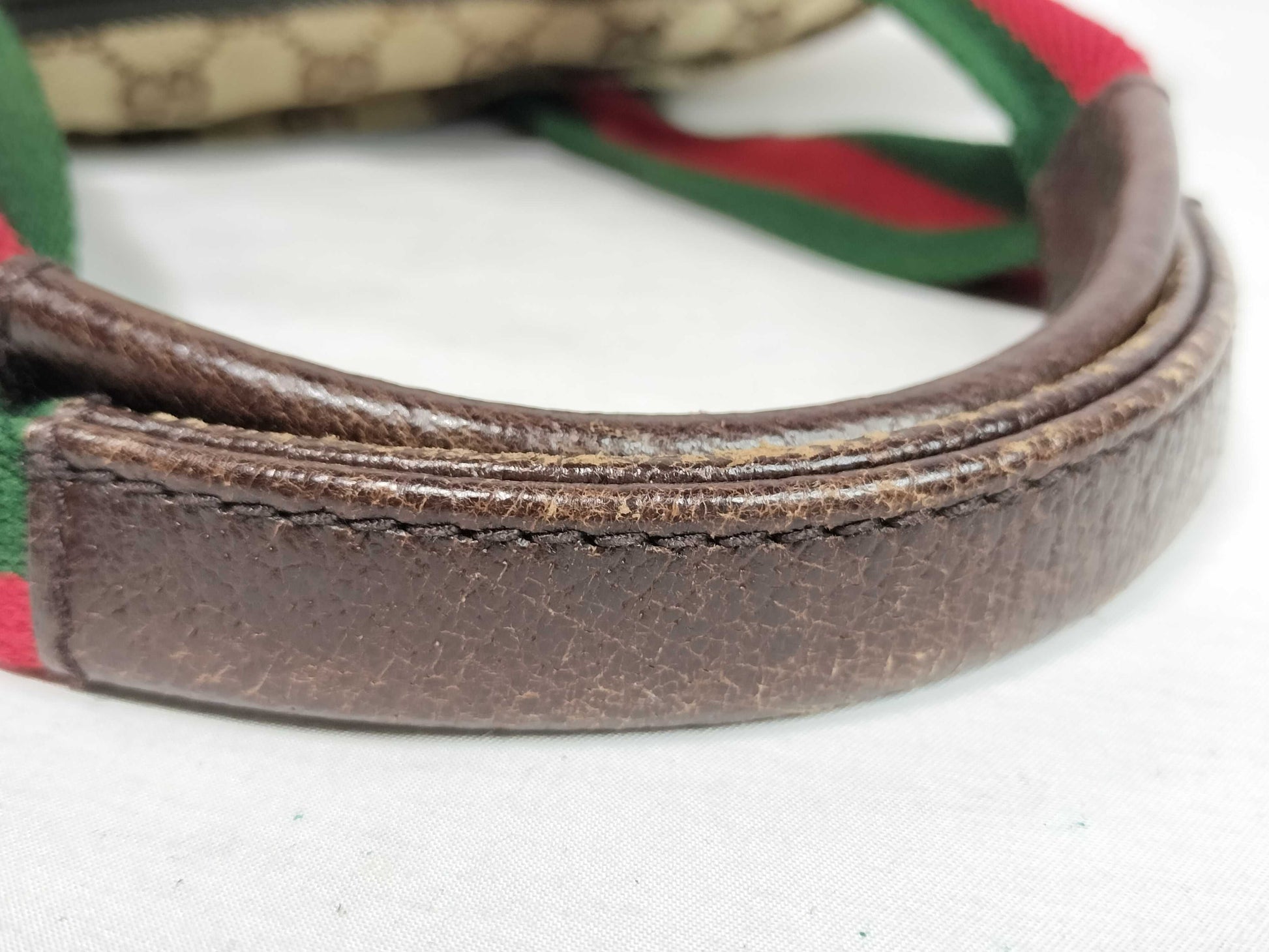 GUCCI GG Canvas Sherry Line Tote Bag