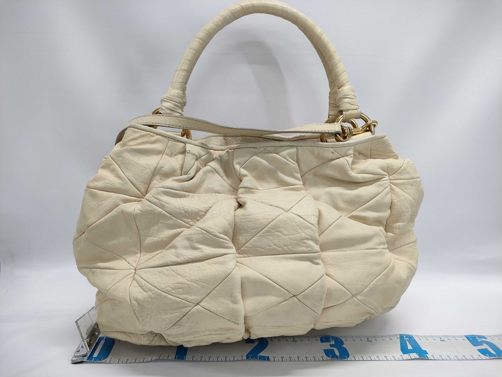 Miu Miu Miu Matelasse Leather 2-Way Tote Bag