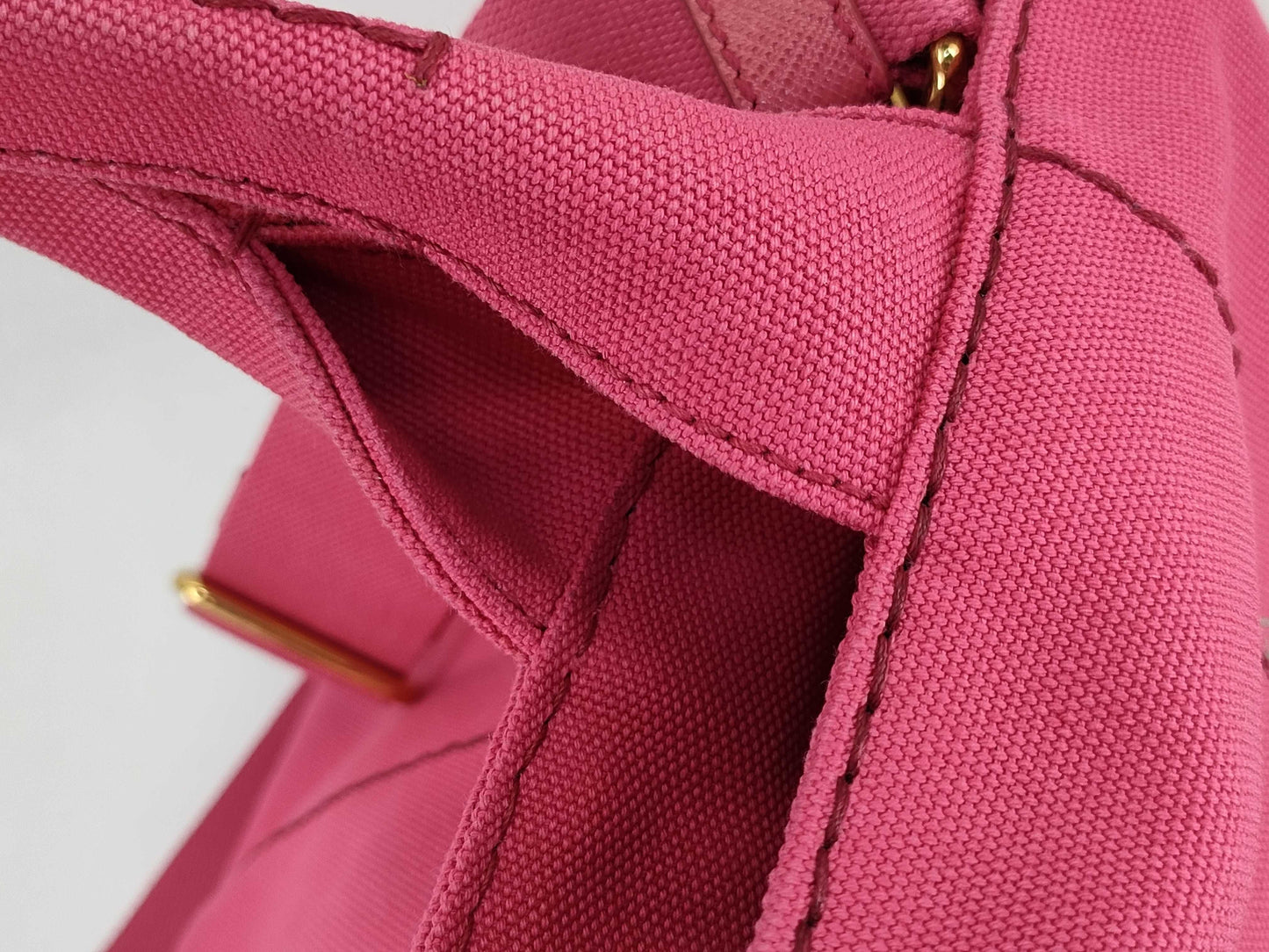 PRADA PRADA Canapa 2-Way Handbag with Shoulder Strap