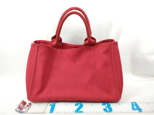 PRADA PRADA Canapa Red Handbag