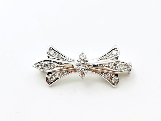 Royal Asscher D0.30ct PT900 4.6g Brooch 