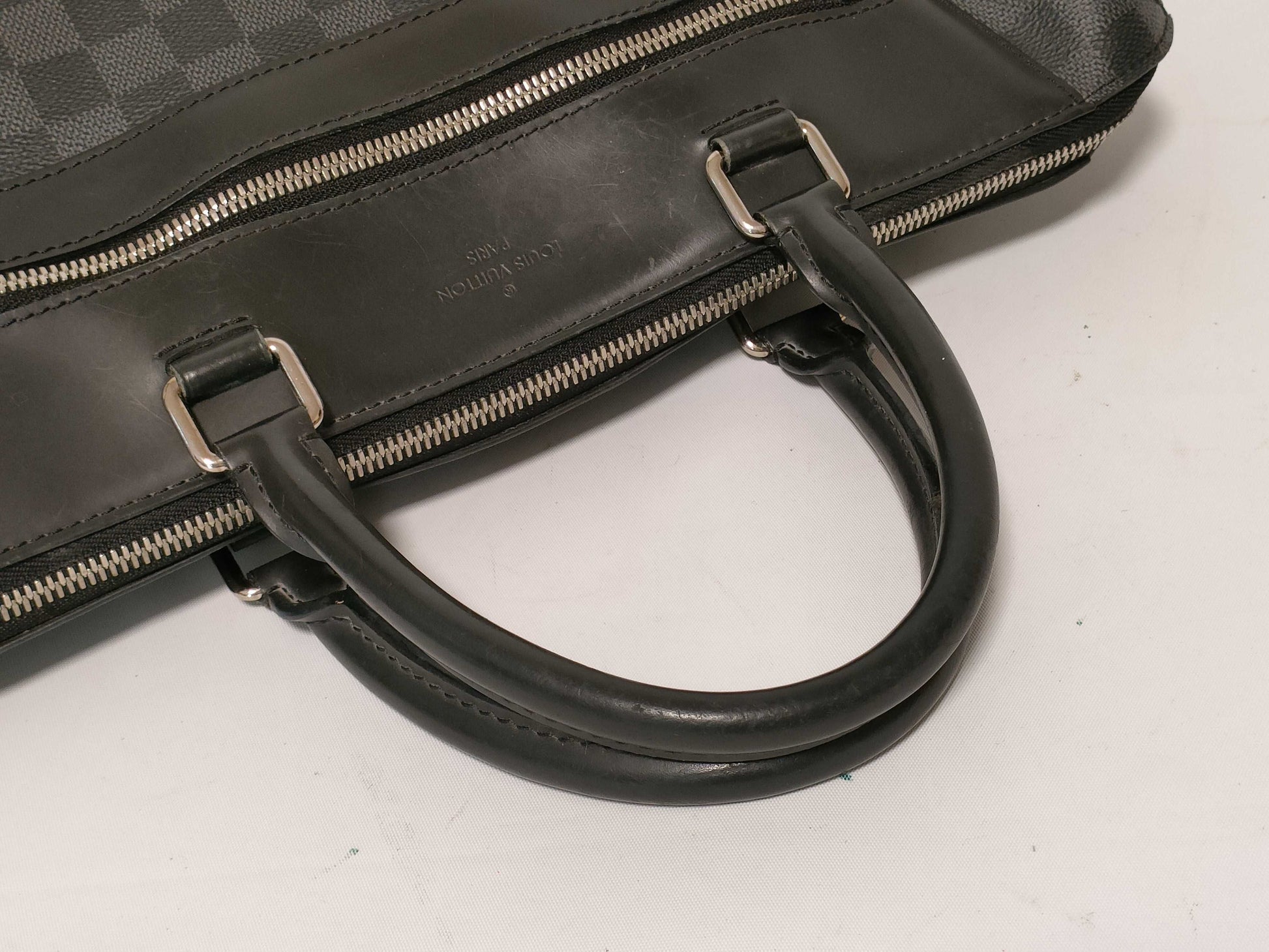 LOUIS VUITTON Damier Graphite Louis Vuitton Porte-documentaire Damier Graphite Briefcase Business Bag