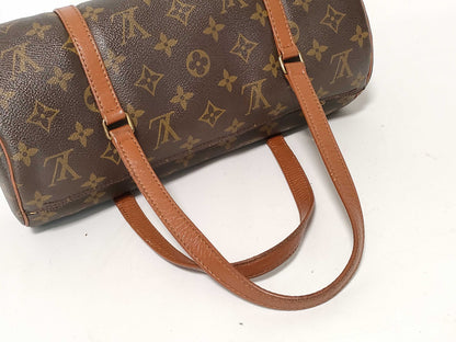 LOUIS VUITTON Monogram Louis Vuitton Monogram Old Papillon 25 Handbag with Pouch
