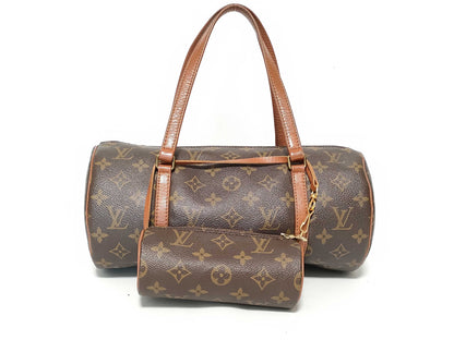 LOUIS VUITTON Monogram Louis Vuitton Monogram Old Papillon 25 Handbag with Pouch