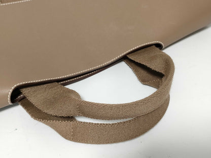 HERMES Valparaiso Hermès HERMES Valparaiso MM Hand Tote Bag L Etoupe Handbag