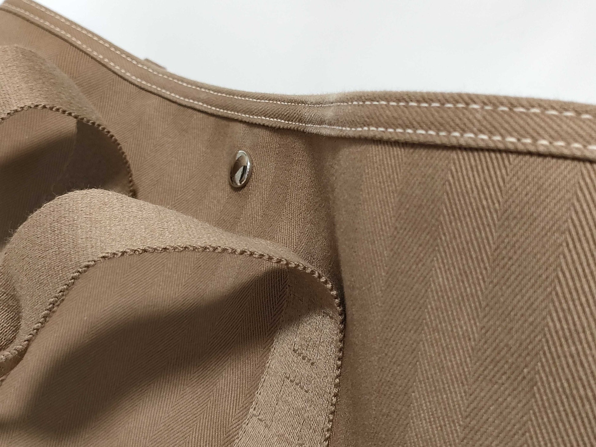 HERMES Valparaiso Hermès HERMES Valparaiso MM Hand Tote Bag L Etoupe Handbag