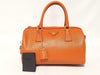 PRADA Saffiano Mini Boston Bag, Orange