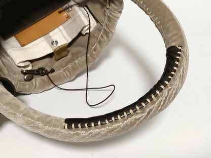 Other Evagos Rabbit Fur Basket Bag Brown Handbag