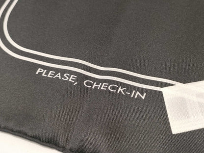 HERMES Carre 65 Large Silk Scarf Please Check In Black and White Excellent Condition