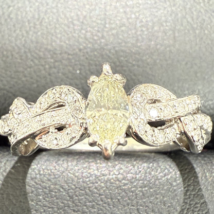 D0.297ct FD0.24ct Pt900 6.7g Ring 