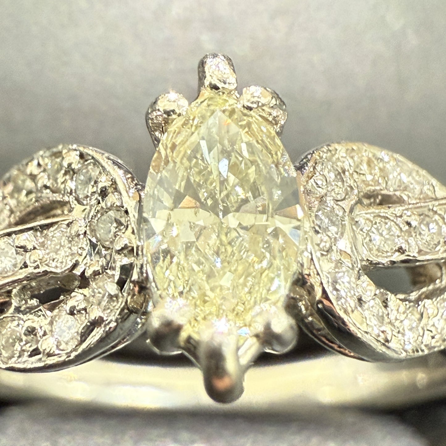 D0.297ct FD0.24ct Pt900 6.7g Ring 