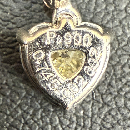 D0.745ct/0.02ct/0.02ct PT900 1.1g Pendant Top 