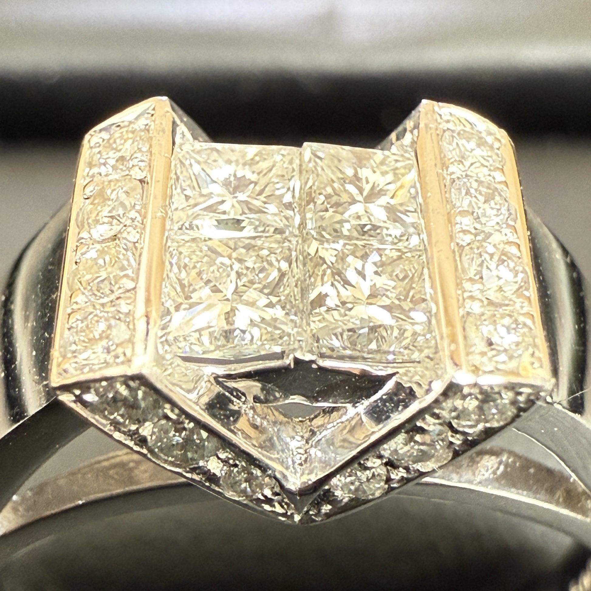 D1.00ct Pt900 11.2g Ring 