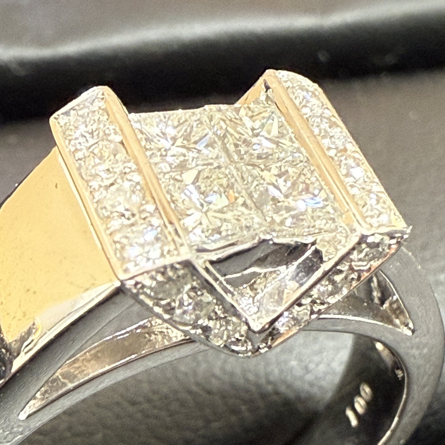 D1.00ct Pt900 11.2g Ring 
