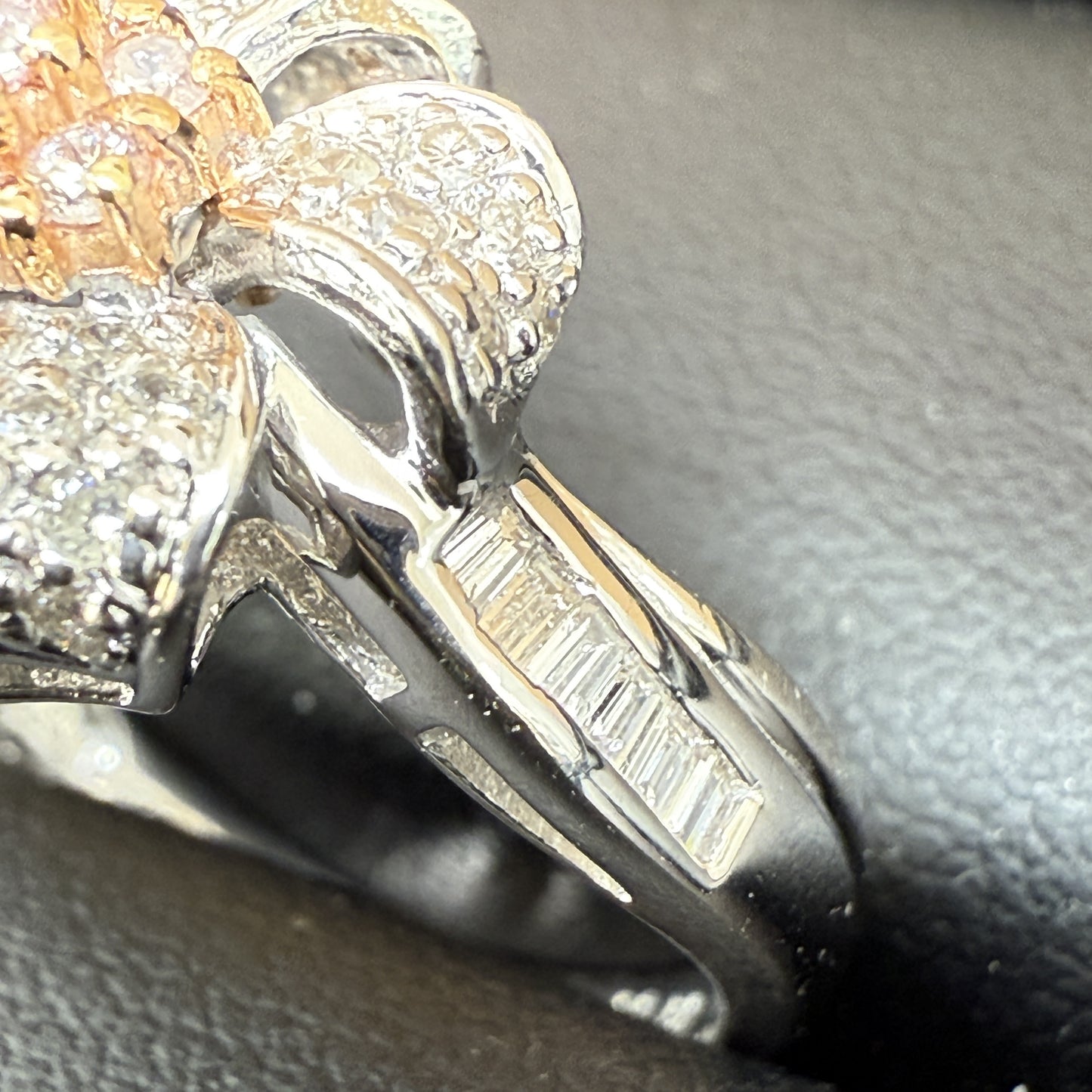 D0.58ct Pt900/K18 6.3g Ring 