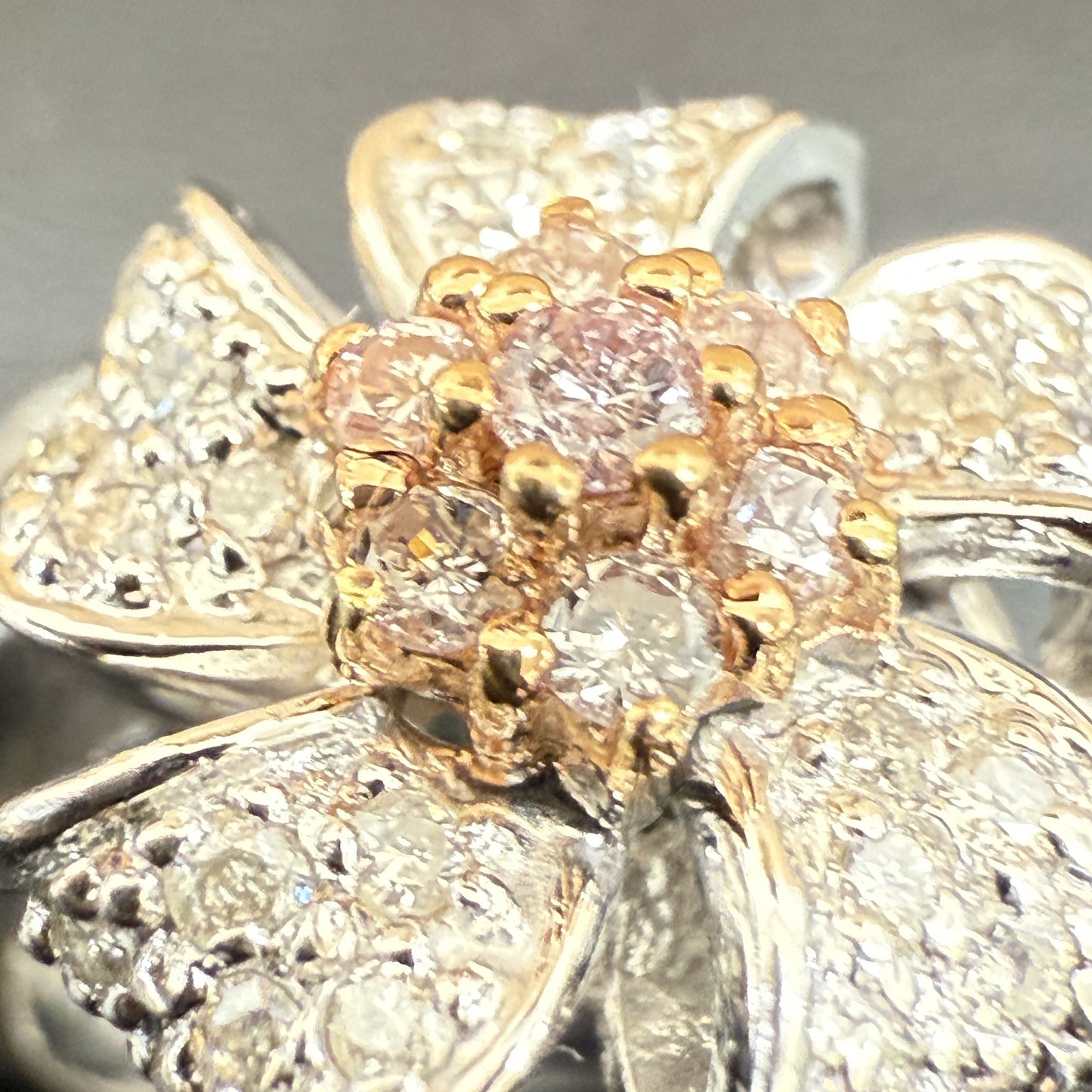 D0.58ct Pt900/K18 6.3g Ring 