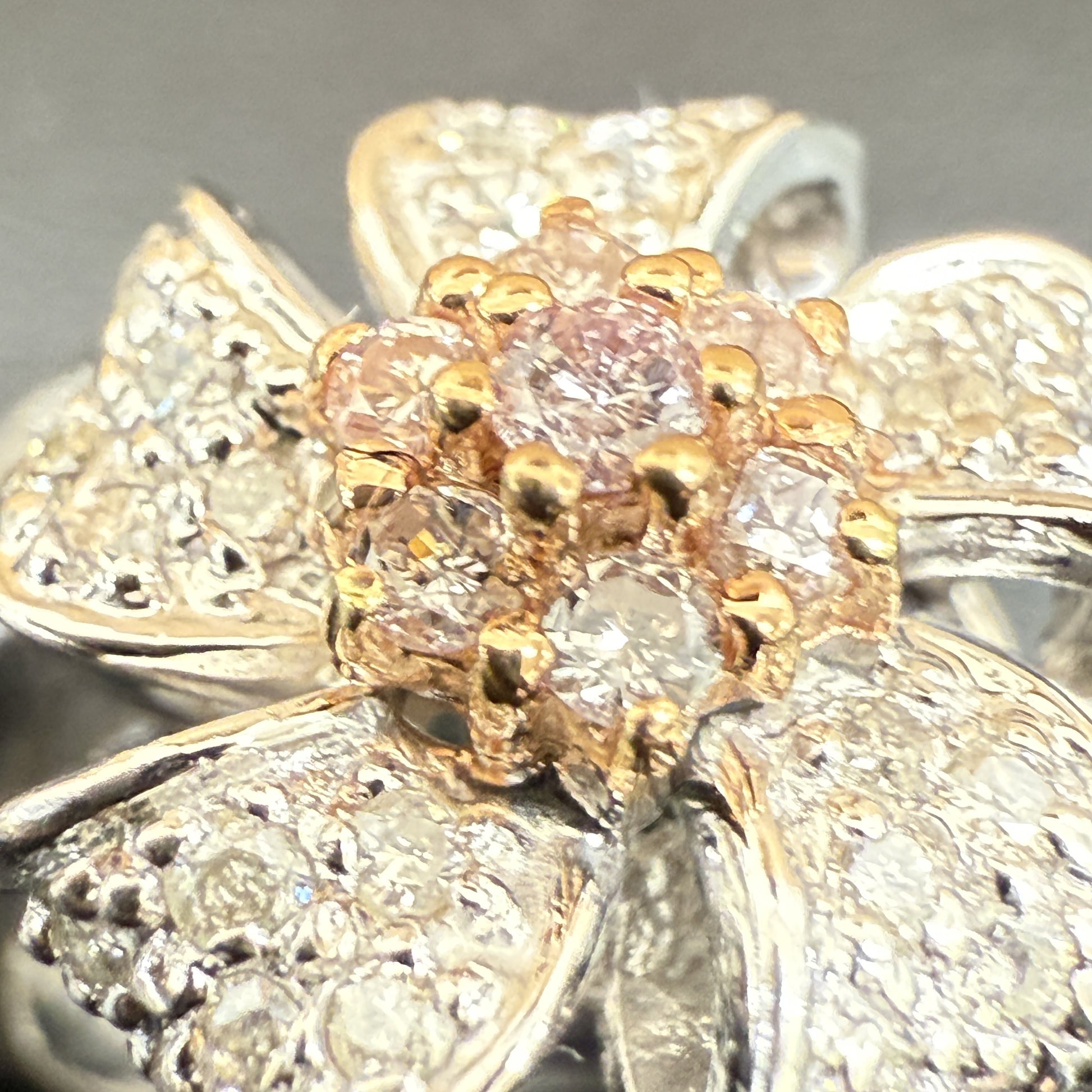D0.58ct Pt900/K18 6.3g Ring 