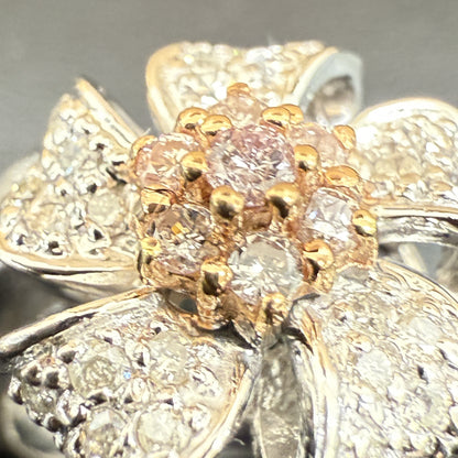 D0.58ct Pt900/K18 6.3g Ring 