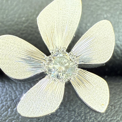 Kenji Kiuchi D0.14/0.14ct Pt900/850 8.3g Earrings 