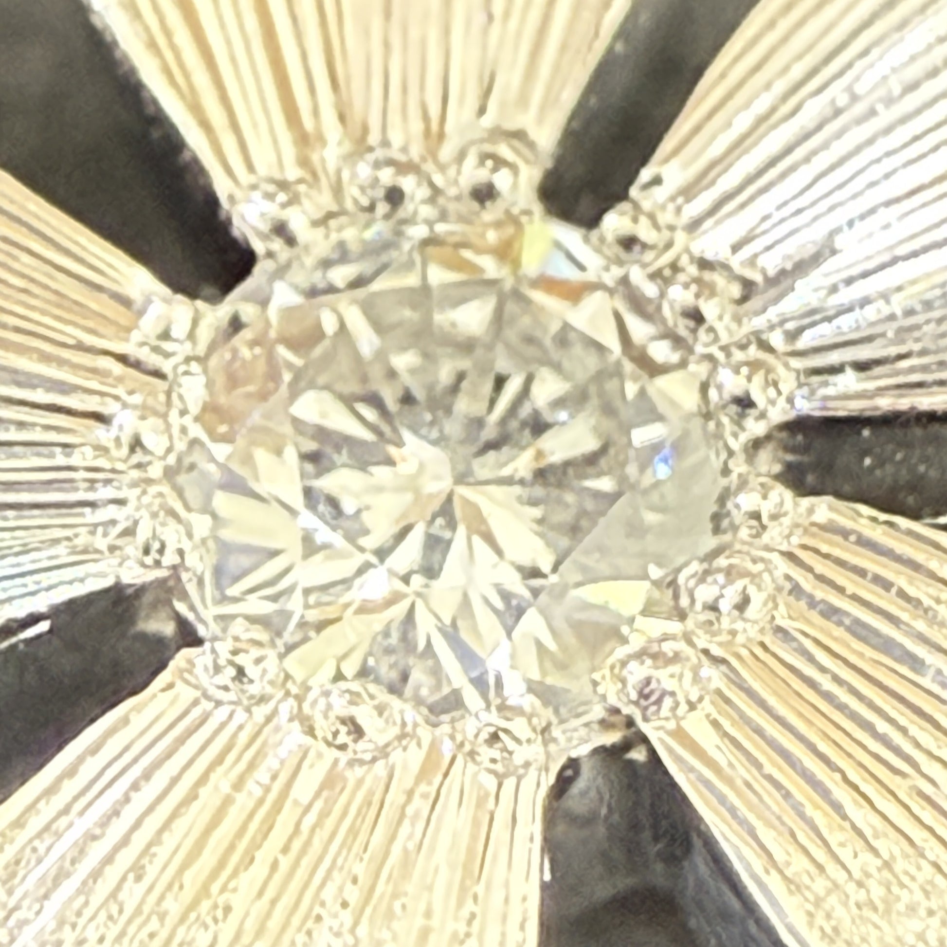 Kenji Kiuchi D0.14/0.14ct Pt900/850 8.3g Earrings 