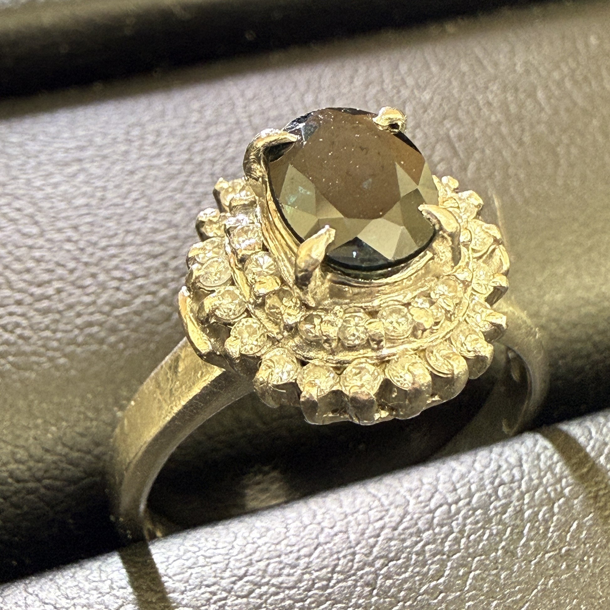 S1.19ct D0.30ct Pt900 6.1g Ring 