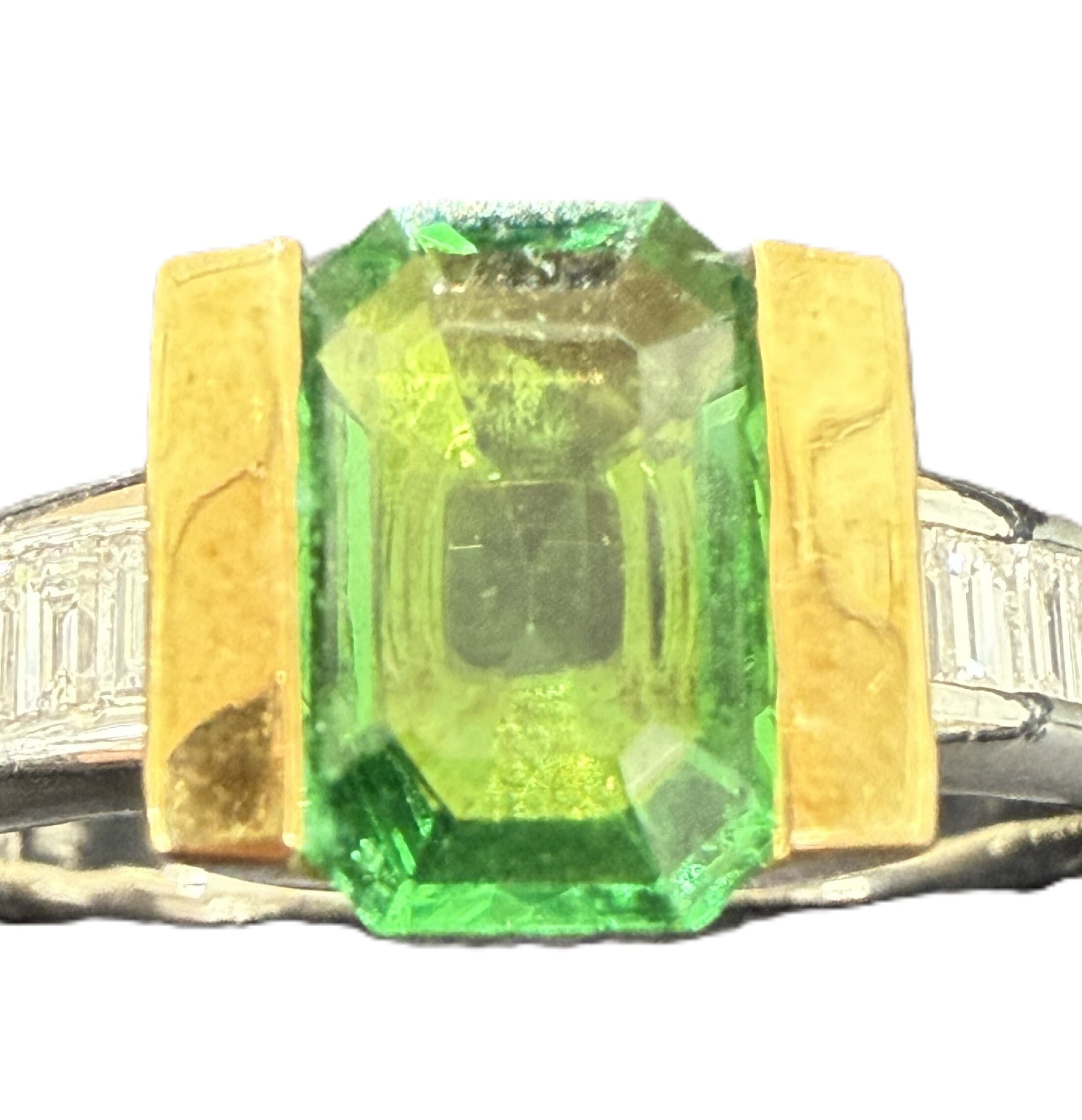 G1.756ct D0.315ct Pt900/K18 10.3g Ring 