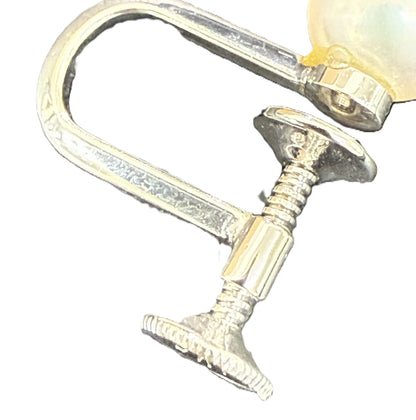 MIKIMOTO Pearl Diameter Approx. 6.2mm/6.4mm K14WG 2.8g Earrings 