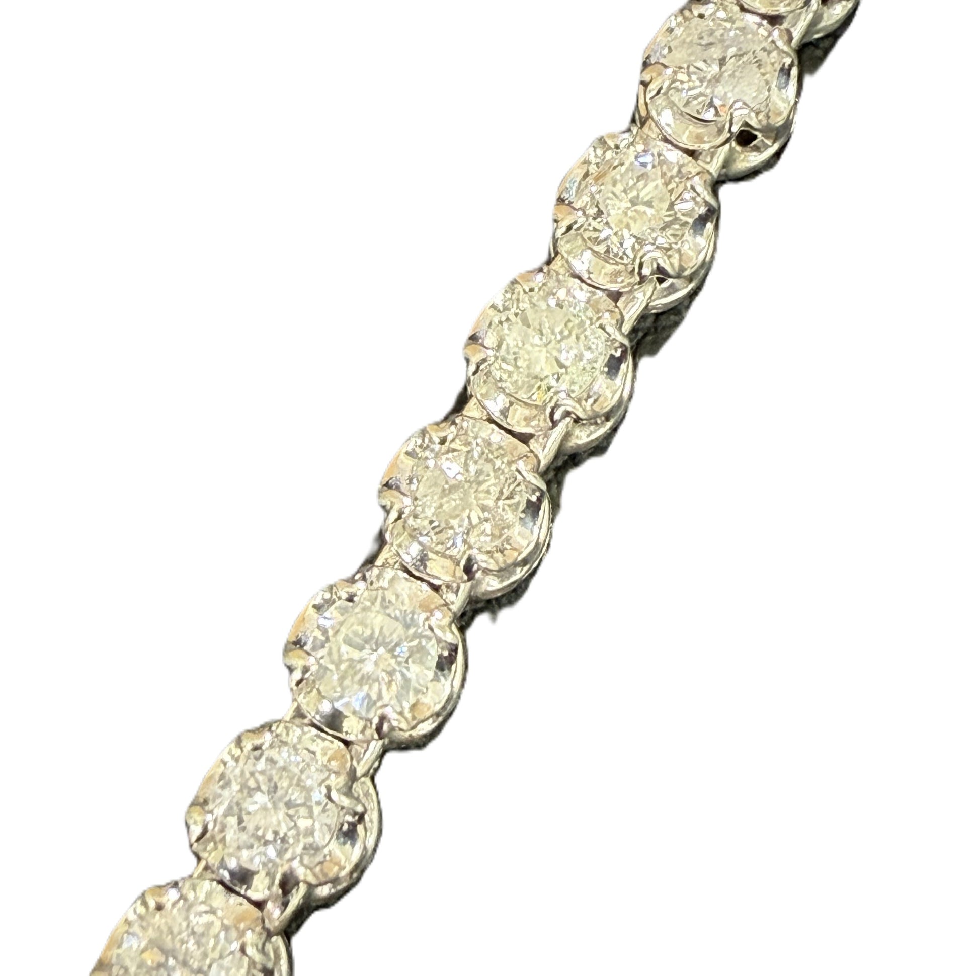 D10.01ct PT900/K18WG 24.2g Necklace 