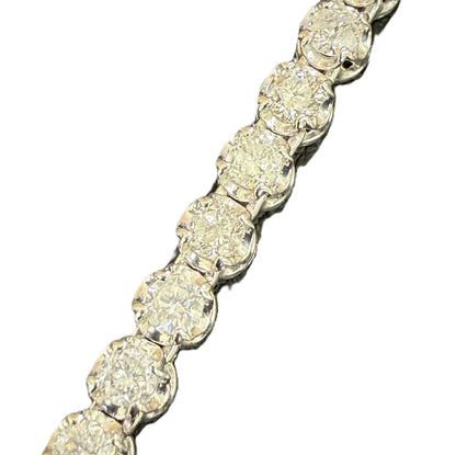 D10.01ct PT900/K18WG 24.2g Necklace 