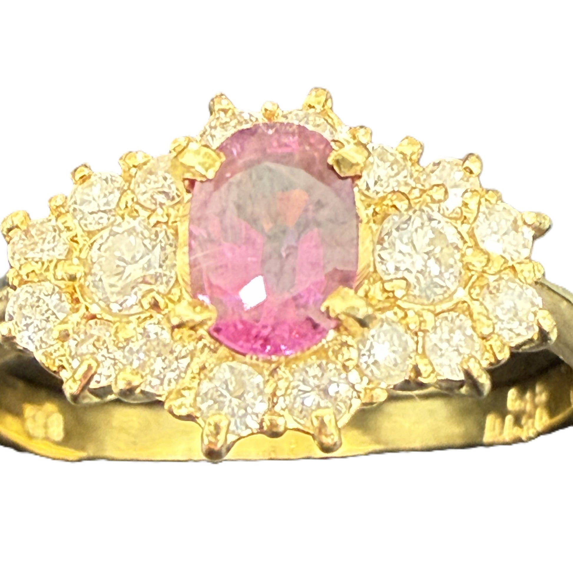 R0.45ct D0.30ct K18 2.3g Ring 