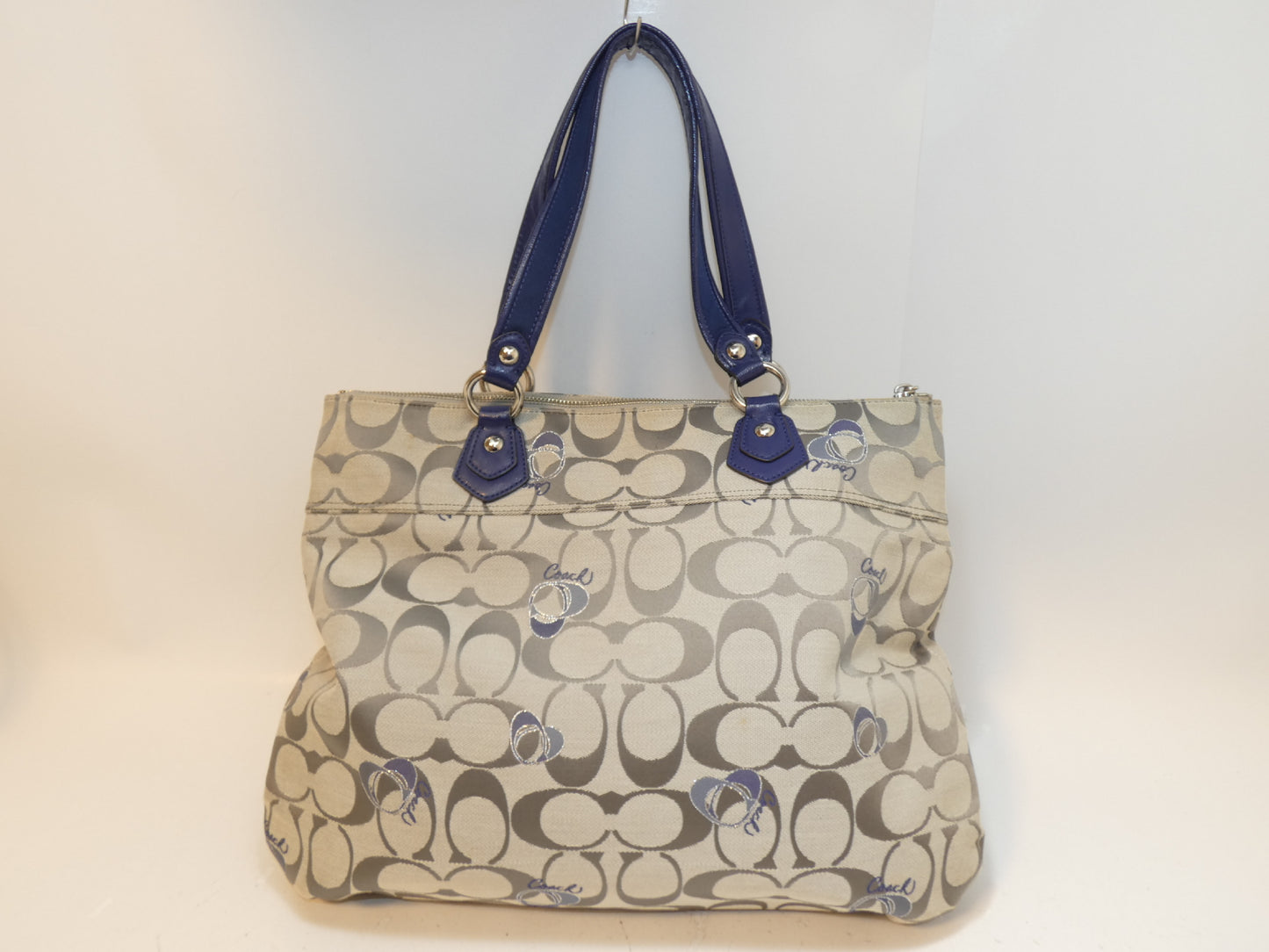 COACH Signature Canvas Shoulder Handbag