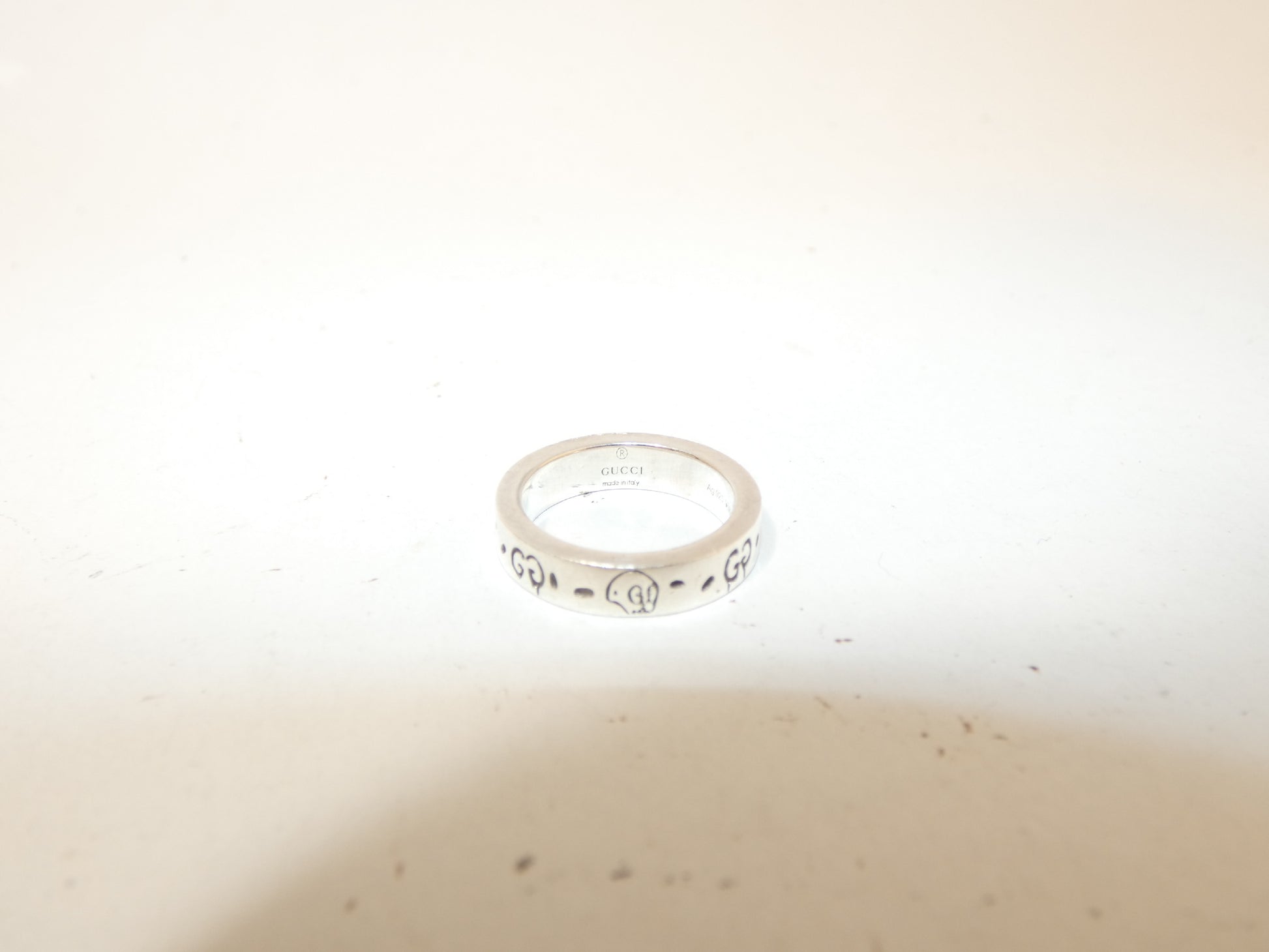 GUCCI Ghost Logo Ring