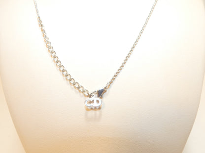 Dior logo rhinestone necklace