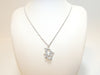 Dior logo rhinestone necklace