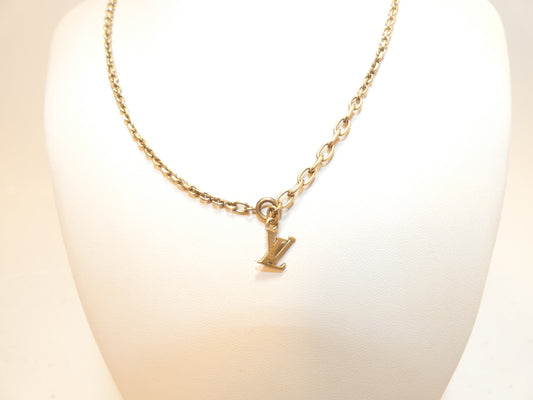 LOUIS VUITTON Cube Logo Necklace Necklace