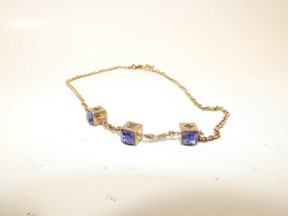 LOUIS VUITTON Cube Logo Necklace Necklace