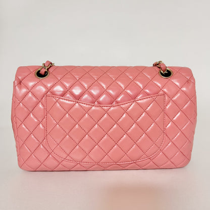 CHANEL Matelasse 25 Double Chain Pink Valentine's Day Limited Edition Seal No. 12 Shoulder Bag