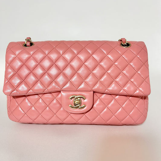 CHANEL Matelasse 25 Double Chain Pink Valentine's Day Limited Edition Seal No. 12 Shoulder Bag