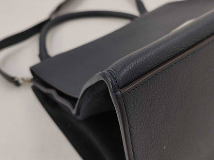 CELINE Trapeze Shoulder Bag Navy